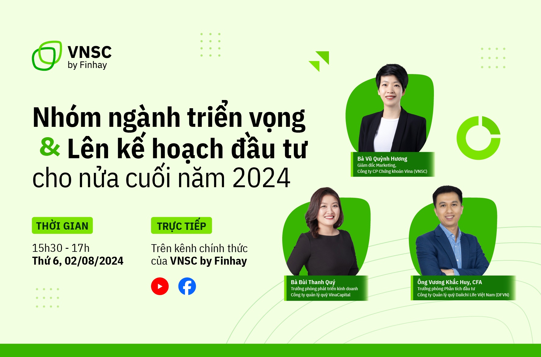 Hội thảo trực tuyến: Nhóm ngành triển vọng & Lên kế hoạch đầu tư cho nửa cuối năm 2024