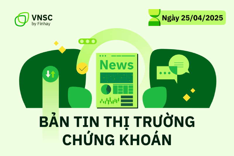 Bản tin chứng khoán ngày 25/04: Thị trường duy trì sắc xanh nhẹ