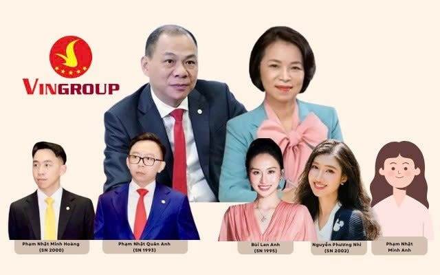 Gia đình tỷ phú Phạm Nhật Vượng ‘chia đất’ cho con cái như thế nào?